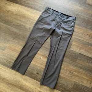 7 Diamonds Pants Mens 34x32 Gray Performance Style Tech Chino‎ Golf FADE
